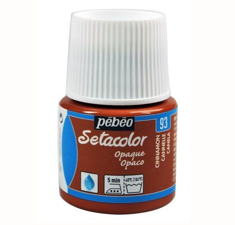 Краска акриловая для ткани Pebeo Setacolor Opaque, 093 КОРИЦА, 45 ml