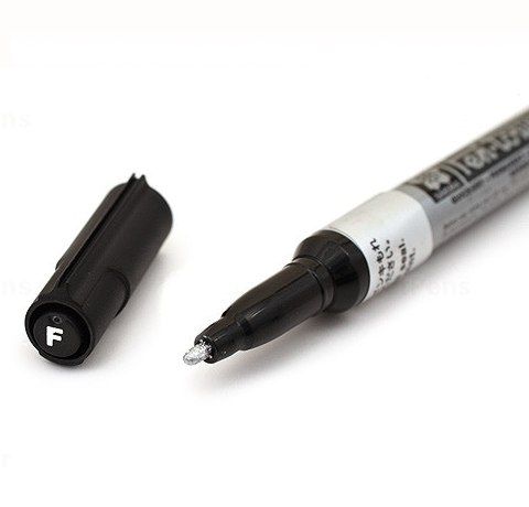 Маркер Pen-Touch СЕРЕБРО, тонкий (FINE) 1мм, Sakura - фото 2