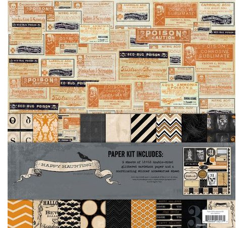 Набор бумаги 30х30 см Happy Haunting, 10л.