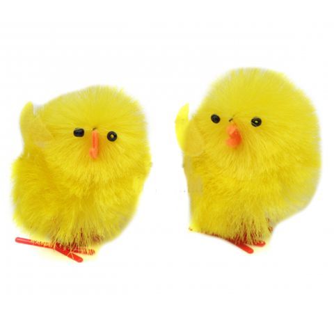 Декоративный жёлтый цыплёнок, h-5.5 см