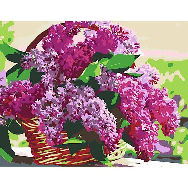Картина за номерами ROSA START «Бузок у кошику», 35x45 см  - фото 2