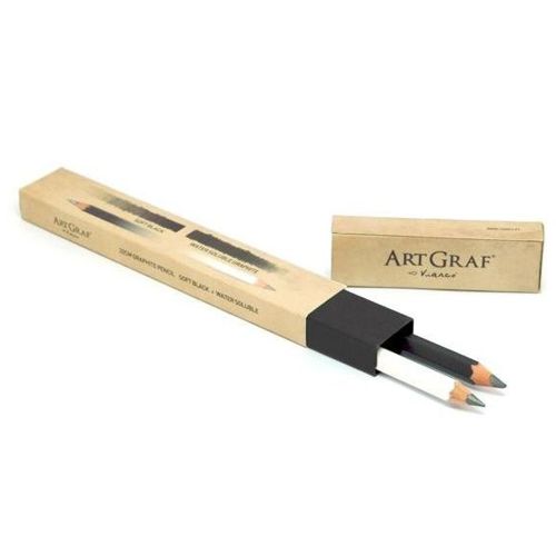 ARTGRAF Набір чорнографітних олівців 2 шт(В та 2В). 22 см