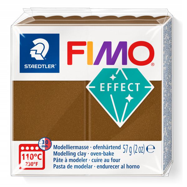 Пластика «FIMO Effect Metallic», 57 г. Цвет: Античная бронза - фото 1