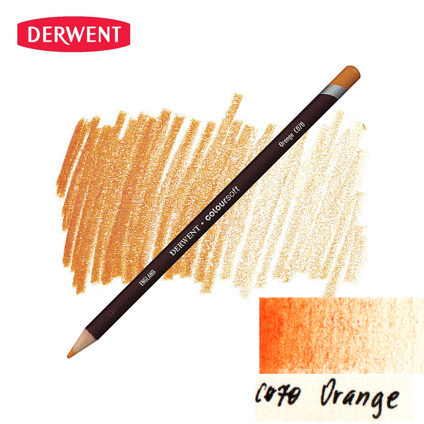 Карандаш цветной Derwent Coloursoft (C070) Оранжевый.