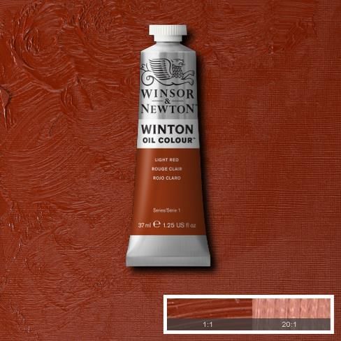 Масляная краска Winton от Winsor & Newton, 37 мл. Цвет: LIGHT RED