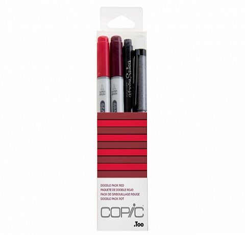 Copic набор маркеров Ciao Set "Doodle Pack Red" (2+1+1 шт)