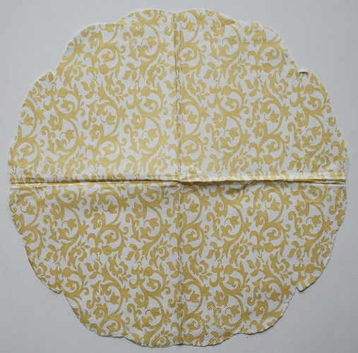 Салфетка Орнамент золото (кругл.)