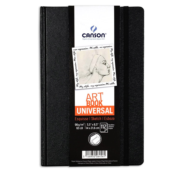 Canson блокнот для скетчу ARTBook Universal (112) 96 гр/кв.м., А5 (14 х 21,6 см)  - фото 1