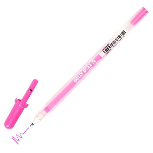Ручка гелева MOONLIGHT Gelly Roll 0,6 Sakura, рожева флуоресцентна 