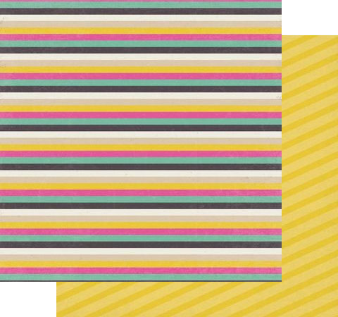 Бумага для скрапбукинга «Eye Stripes», 30,5х30,5 см
