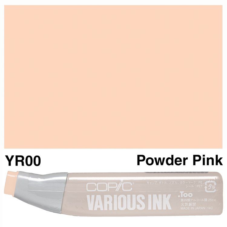 Чернила для маркеров Copic Various Ink, #YR-00 Powder pink (Шифон)