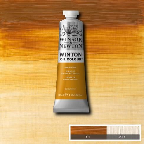 Масляная краска Winton от Winsor & Newton, 37 мл. Цвет: RAW SIENNA