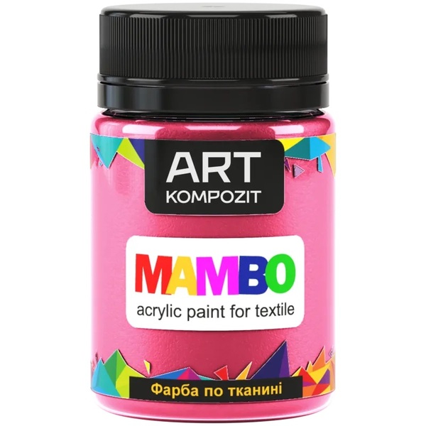 Фарба для малювання тканини MAMBO "ART Kompozit", колір: 24 КАРМІН, 50 ml