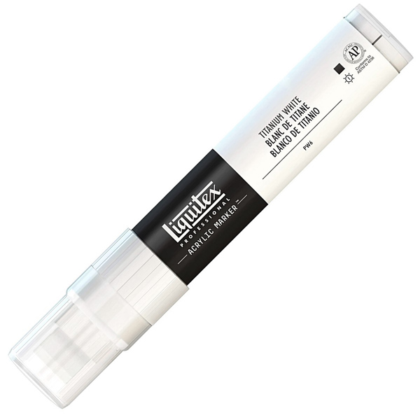 Акриловый маркер Liquitex Paint Marker, цвет ТИТАНОВЫЕ БЕЛИЛА, №432 (Titanium White), 15мм