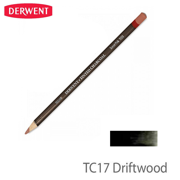 Карандаш угольный Derwent Tinted Charcoal, (TC17) темное дерево