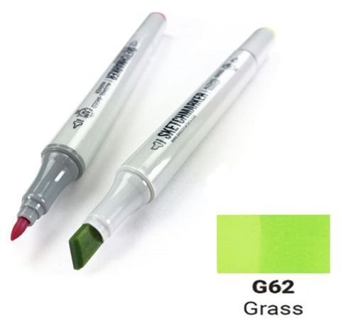 Маркер SKETCHMARKER, колір ТРАВА (Grass) 2 пера: тонке та долото, SM-G062 
