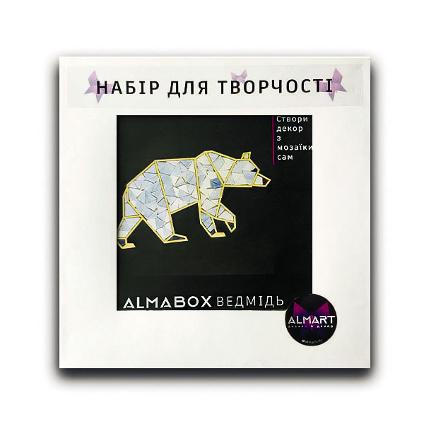 Набор для декорирования мозаикой ALMABOX «Медведь»