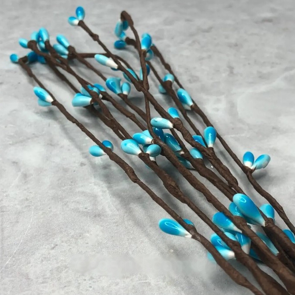 Веточки с почками, 38 см Цвет: Голубой