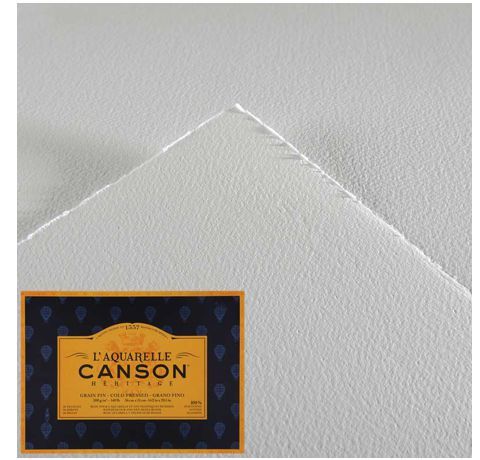 Альбом для акварелі Canson Heritage, холодного пресування, 300 гр, 23х31 см, 12 листів  - фото 2