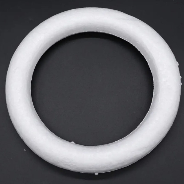 Кольцо (половинка) из пенопласта, D-25 см, ширина - 4,5 см