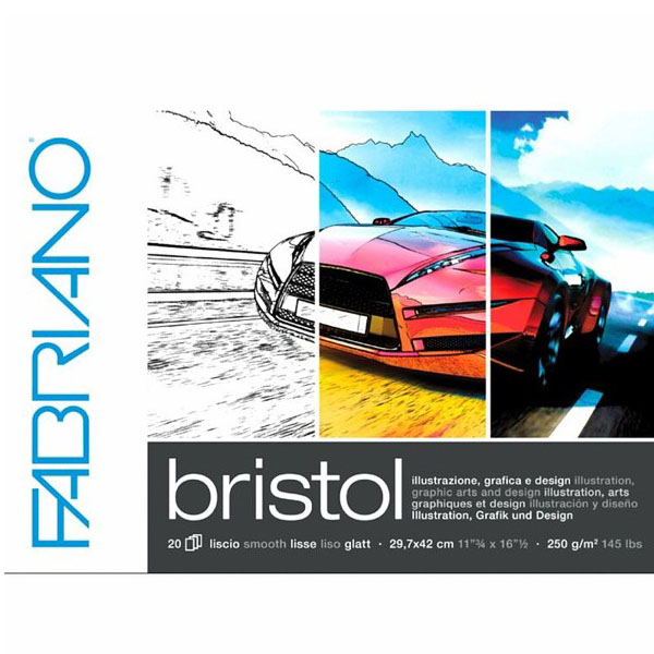 Альбом-склейка для рисования Bristol Fabriano А3 (29,7х42 см) 250 г/м.кв., 20 л.   - фото 1
