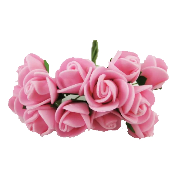 Латексні трояндочки з сіточкою, Рожеві, D-15 мм, 12 шт/уп. - фото 1
