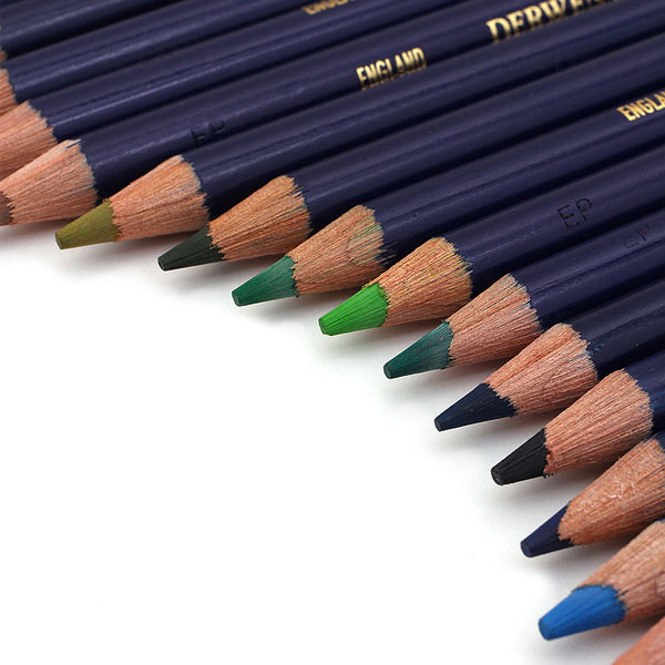 Набір олівців чорнильних водорозчинних INKTENSE Derwent, метал. упаковці, 24 шт/уп.  - фото 4