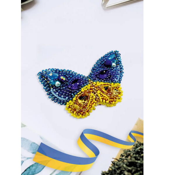 Набор-украшение для вышивки бисером «Цвет счастья» AbrisArt, 70х40 мм. - фото 1