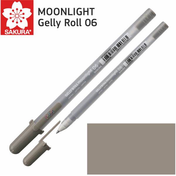 Ручка гелева MOONLIGHT Gelly Roll 0,6 Sakura, сіра тепла 