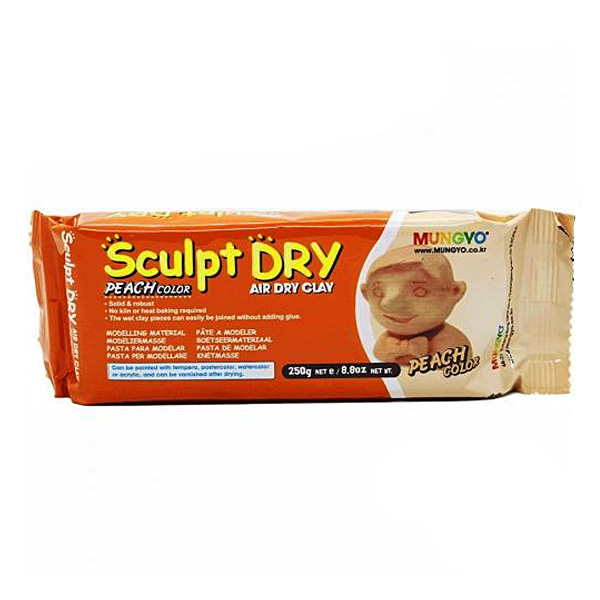 Самозатвердевающая масса для моделирования «Sculpt Dry» (персиковая), 250 гр.