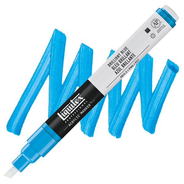 Liquitex акриловый маркер Paint Marker 2мм, #570 Brilliant Blue (Яркий синий)