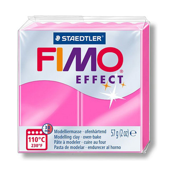 Пластика FIMO Effect NEON, 57г. ФУКСІЯ НЕОНОВИЙ 