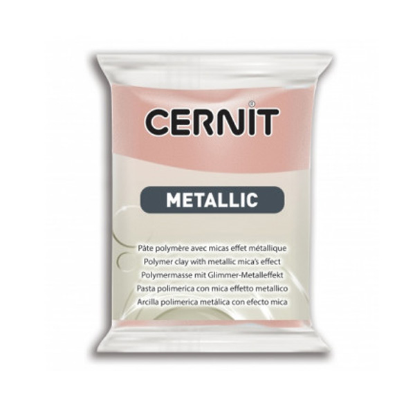 Полімерна глина Cernit Metallic №052 Рожеве золото, 56 гр. 