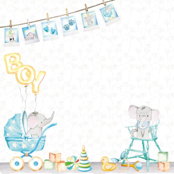 Набор скрапбумаги «My cute Baby elephant boy», 10л, 20x20см, Фабрика Декора - фото 10