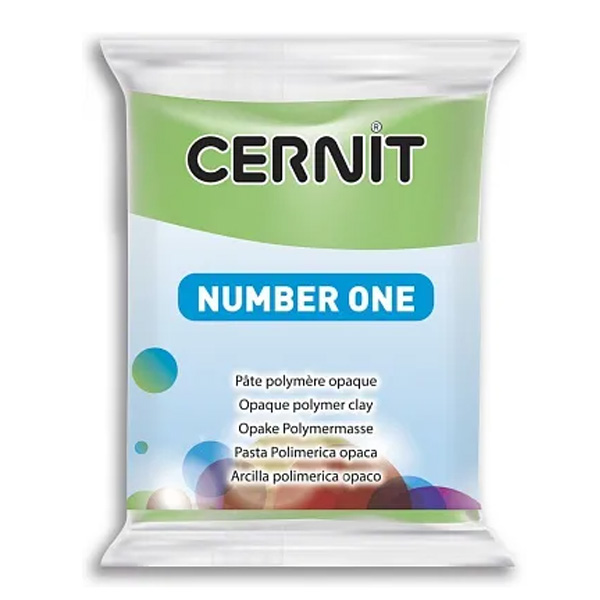 Полімерна глина Cernit Number One, 56 гр. Колір: Зелений світлий №019 