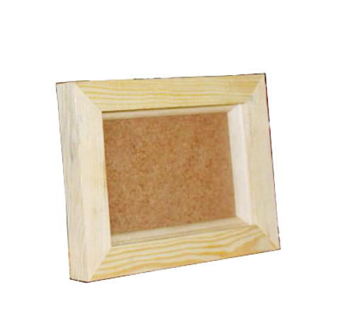 Деревянная рамка 14*19 см, вставка пластик - 8,5*13,5 см, толщина - 4 см