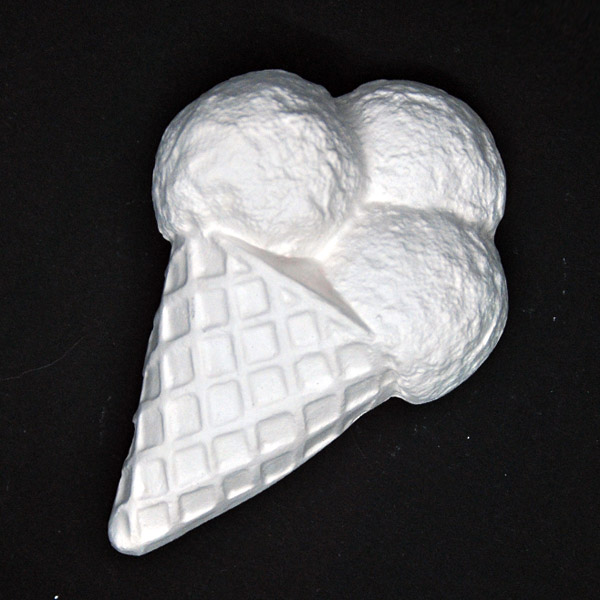 Гіпсова декоративна фігурка "Морозиво", 9х7,5х2,5 см 