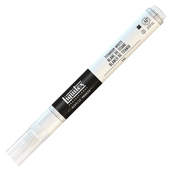 Акриловый маркер Liquitex Paint Marker, цвет ТИТАНОВЫЕ БЕЛИЛА, №432 (Titanium White), 2мм