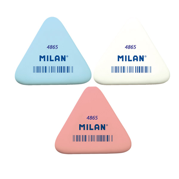 Ластик MILAN 4865 треугольный (иск.каучук) 36х33х6мм цвета в ассортименте