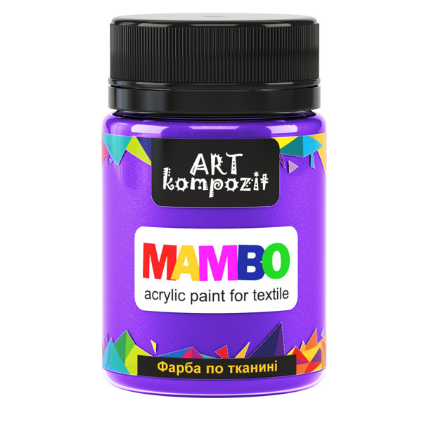 Краска для ткани MAMBO "ART Kompozit" METALLIC, цвет: 58 СИРЕНЕВЫЕ МЕЧТЫ, 50 ml