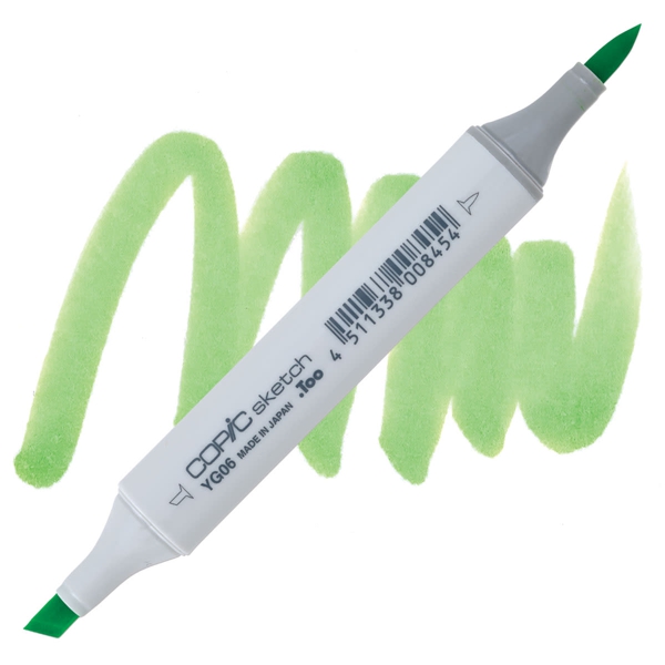 Copic маркер Sketch, №YG-06 Yellowish green (Темно-салатовый)