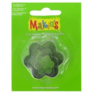 Каттери для глини Makin's, Квітка(36008), 3 шт/уп 