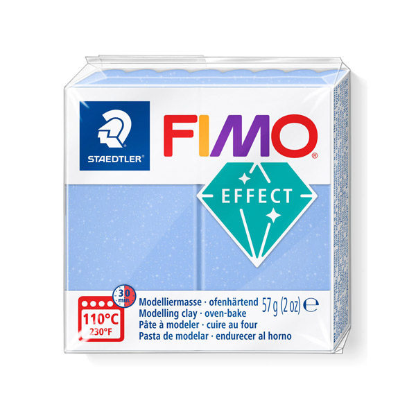 Пластика «FIMO Effect Gemstone», 56 гр. Цвет: Голубой агат