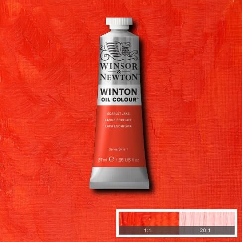 Масляная краска Winton от Winsor & Newton, 37 мл. Цвет: SCARLET LAKE