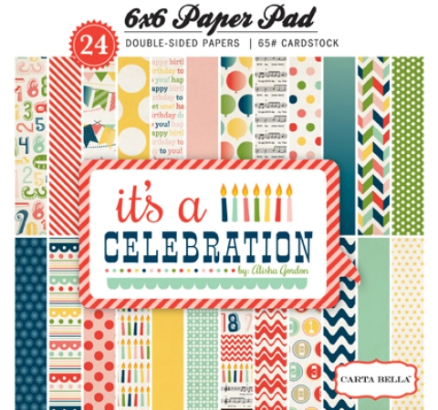 Набор бумаги Echo Park «It's a Celebration», 15х15см, 24л.