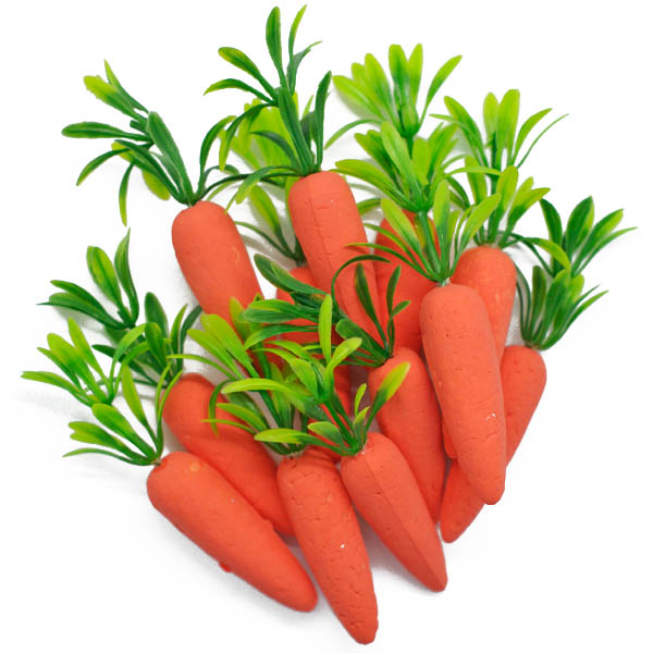 Набір декоративних морквин 1,5х5 см, 12 шт.  - фото 1