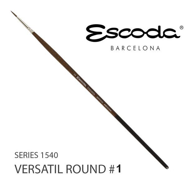 Кисть круглая, синтетика, Escoda 1540 Versatil. №1