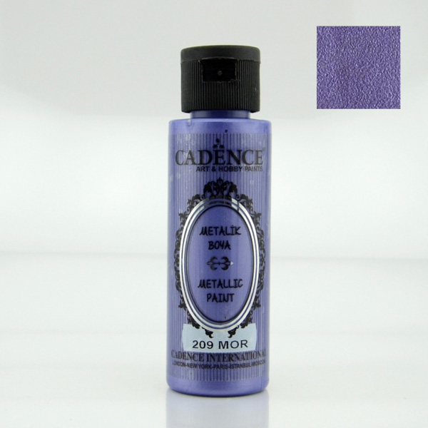 Cadence акрилова фарба з ефектом металік Metallic Paint, 70 ml ПУРПУР. 
