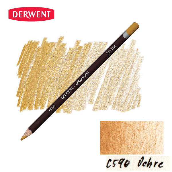 Олівець кольоровий Derwent Coloursoft (C590) Охра. 