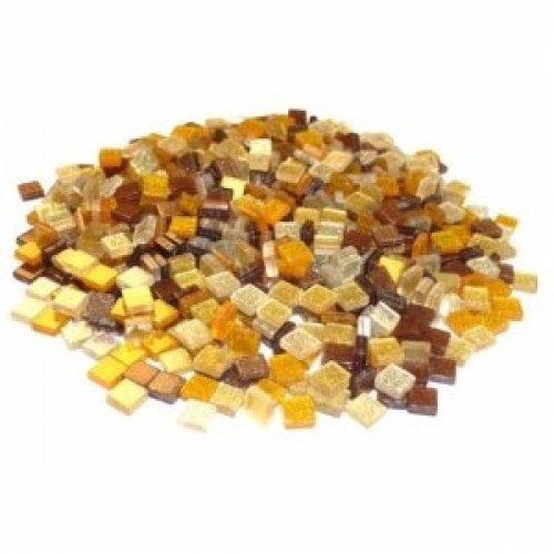 Folia мозаїка глітерна Glitter assortments 45 гр, 5x5 мм (700 шт), №04 Brown (Коричневий)  - фото 2